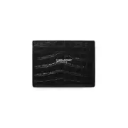 Saint Laurent 375946 DZE0E 1000 Classic Crocodile Embossed Card Wallet