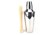 TRENTON 3 PIECE COCKTAIL SHAKER & MUDDLER SET