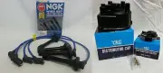 for ACURA INTEGRA B18B1 NGK BLUE TUNE-UP KIT CAP + ROTOR + WIRE SET (for: Honda)