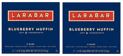 Larabar Blueberry Muffin Fruit & Nut Food Bar 2 Box Pack