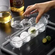 Ice Cube Maker 4 Hole Round Ice Ball Hockey Box Mold Whisky Cocktail Vodka Mould