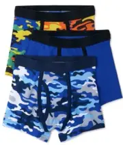 Toddler Boys Underwear 2T-3T Wonder Nation Boxer Briefs Blue Green