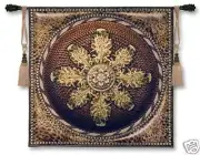 Leopard with Rosette Ornamental Tapestry Wall Hanging