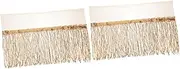STOBOK 2pcs Fashionable Sewing Tassel Trim Long Tassel Decor for Dance Waist Chain