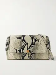 [KHAITE] KHAITE - Audrey Snake-effect Leather Shoulder Bag - Snake print - One size One size Animal print