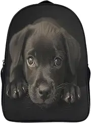[WUSHAUALNS] School Bags Labrador Dog School Bags School Backpack for Kid Big Capacity Bookbag Primary School Rucksack Bag for Girls Children Casual Daypack for Teen Girl Backpacks 40x28x16cm