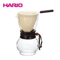 在飛比找PChome24h購物優惠-《HARIO》玻璃手沖咖啡壺組-3~4人/DPW3(含法蘭絨