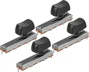 Totority 4pcs Linear Potentiometer Slide Switch for Mixers Stereo Audio Potentiometer Replacement Metal Material