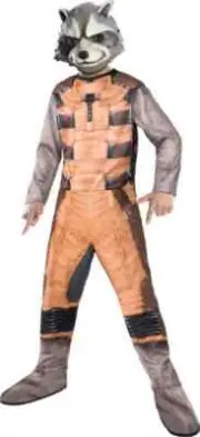 Rocket Raccoon Guardians of Galaxy Marvel Fancy Dress Halloween Child Costume