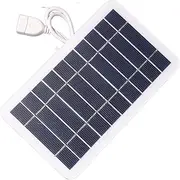 Solar Panel, 2W 5V Solar Panel, Mobile Phone Charger, Portable Emergency Outdoor Solar Panel for Camper, Car, Boat, Camping Shelter