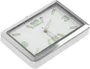Car Clock Small Digital Clock Mini Clock Bathroom Clock Digital Clock Small Clip Clock Garden Clock Clocks Vent Clock Digital Wall Clock Small Analog Clock Cars Alloy Silver