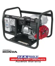 ITM 6.5HP 3000W Honda GX200 Petrol Construction Generator with RCD IP66 Rated