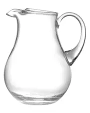 Barski Handmade Round Glass Pitcher