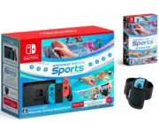 NEW Nintendo Switch Neon JoyCons + FREE Sports Game+ Leg Strap SPORT BUNDLE