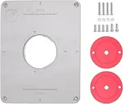 Router Table Insert Plate Durable Aluminum Alloy High Precision Cutting Shock Absorption Easy Installation For Woodworking 1611 1615 FEINRT 1800 300x235x10mm