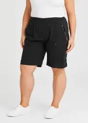 [Virtuelle] Taking Shape Petite Zip Pocket Cargo Short Size 16 in Black, Viscose - Plus Size Women's Petite Plus Black