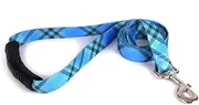 Yellow Dog Design Blue Kilt Ez-Grip Dog Leash with Comfort Handle 1" Wide and 5' (60") Long, Large