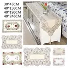 Table Runner Fabric Translucent Elegant Jacquard Polyester Table Cloth