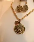 Linea by Louis Dell'Olio *Ambra Beaded Trevi Necklace & Earrings BNWT