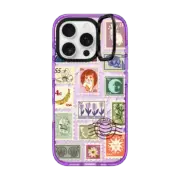 iPhone 16 Pro Impact Ring Stand Case MagSafe Compatible Stamp Collection