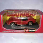 Bburago Ferrari Testa Rossa 1957 Die Cast 1/24 Vintage New In Box