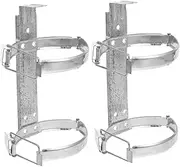 [GETAJGHSD] 2Pcs Heavy Duty Iron Fire Extinguisher Bracket Durable Wall Mounting Kit for Fire Extinguishers for Home and Office Safety
