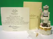 LENOX HOLIDAY SENTINEL NUTCRACKER TREASURE BOX with CHARM -- NEW in BOX with COA