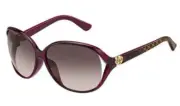 Gucci Women's Raspberry Red / Brown Gradient Sunglasses