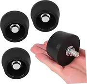 BELLIFFY 4pcs Heavy Duty Rubber Feet Pads Industrial Vibration Isolation Mounts for Air Compressors Generators Noise Reduction Oil Resistant Rubber Base Pads Secure Threading for Stability