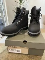Timberland TB010073001 Leather Boot Shoes for Mens Size 11 - Black