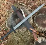 Custom Handmade Damascus Steel Viking Sword Sharp Battle Ready Medieval Sword