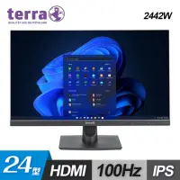 在飛比找momo購物網優惠-【TERRA】2442W 24型 IPS 不閃屏螢幕 有喇叭