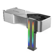 ARGB GPU Vertical Holder Aluminum Alloy Graphics Card Bracket w/ Magnetic Base