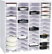 [Krafetto] Ink Pad Storage Rack, 36 Grids Stamp Pad Organizer Holder Compatible with Stampin Up, Ranger Ink Pads