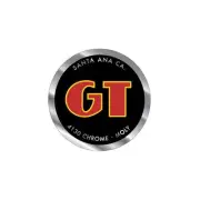 GT - Santa Ana - BLACK coin decal - Old school bmx