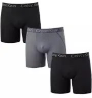 Calvin Klein Men's Micro Mesh Boxer 4 Way Stretch, 3 Pack (Black,XL)