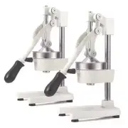 NNEAGS 2X Manual Juicer Hand Press Juice Extractor Squeezer Orange Citrus White