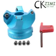 Aluminum AL-KM12 50-22 4Flute CNC Indexable Face milling Cutter,For SEKT1204