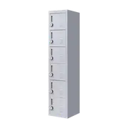 6-Door Locker for Office Gym Shed School Home Storage