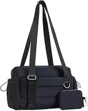 Gym Bag for Women - Weekender Bag - Gym Carry Pouch with Wet Pocket & Coin Wallet, Duffle Tote for Adults Travel Fitness Yoga Workout