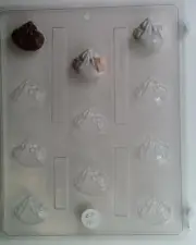 BABY IN SLING BITE SIZE CHOCOLATE CANDY MOLD MOLDS DIY SHOWER PARTY FAVOR FAVORS