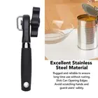 Non Slip Stainless Steel Hand Held Can Opener Safe Tool