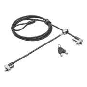 Kensington N17 Keyed Dual Head Laptop Lock for Dell Devices
