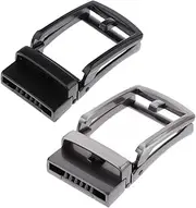 [rockible] 2x Classic Belt Buckle Automatic Slide Buckle Business 35mm Leather Belts