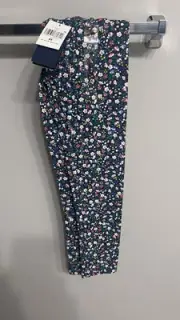 Polo Ralph Lauren Girls Floral Pattern Pants - 6X - 6 Extra