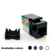 Cat.6 RJ45 110 Type Keystone Jacks punch down black, blue, white, gray