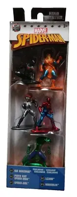 Marvel Spiderman Nano Metalfigs Die Cast Figure Set Hobgoblin Spidergirl NIB