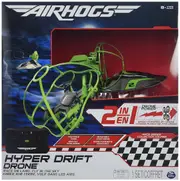 Air Hogs 2 in1 - Green -Hyper Drift Drone High Speed Racing and Flying Ages 8+ Car Play