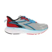 Diadora Mythos Blushield Volo 4 Running Mens Blue, Grey, Red Sneakers Athletic