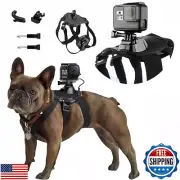 Dog Harness for Gopro, with 2 Mouting Base,Soft Adjustable for Small Medium a
